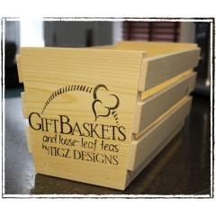 "Custom" Handmade Magazine Rack Style Gift Basket Starter - Large